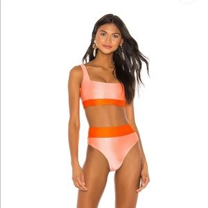 Tularosa Mack bikini in Coral/Orange